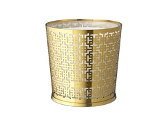 Mystic Cedar Scented Candle & Metal Window Gold sleeve 1600g