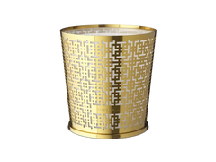 Mystic Cedar Scented Candle & Metal Window Gold sleeve 2500g