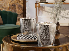 Savage Garden Candle & Metal Leaves Silver sleeve 1600g